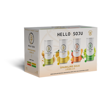 Hello Soju Variety Pack 8pk 12oz Can 7% ABV
