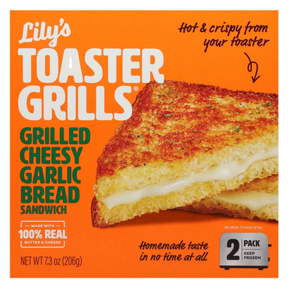 Lily's Toaster Grills Grilled Cheesy Garlic Bread Sandwich 2ct