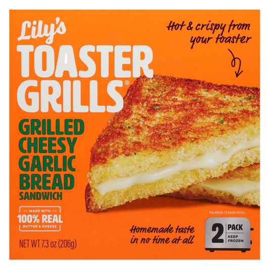 Lily's Toaster Grills Grilled Cheesy Garlic Bread Sandwich 2ct