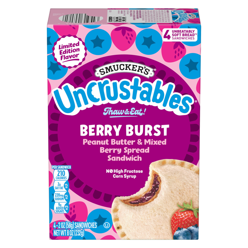 Smucker's Uncrustables Peanut Butter & Berry 4 Pack