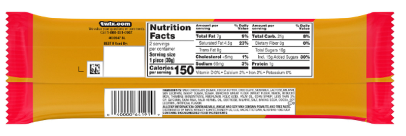 Twix Hearts Share Size, 2.12 oz