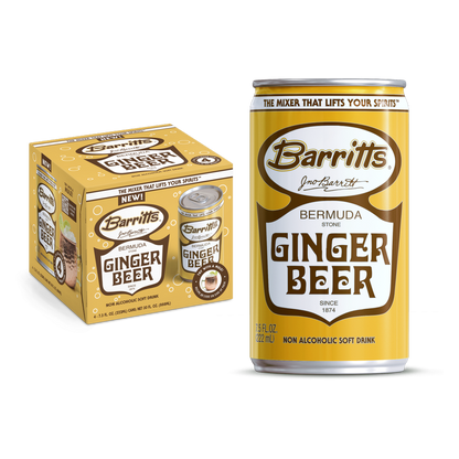Barritt's Ginger Beer 4pk 7.5oz Can