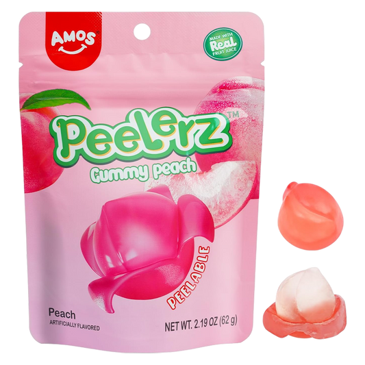Amos Peelerz Gummy Peach, 6 oz