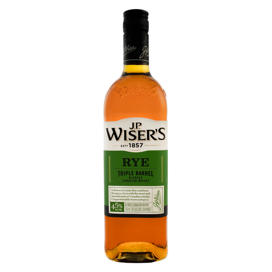 JP Wiser's Canadian Rye Whisky 750ml (90 proof)