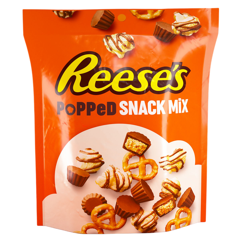 REESE'S Popped Snack Mix Pouch, 8 oz