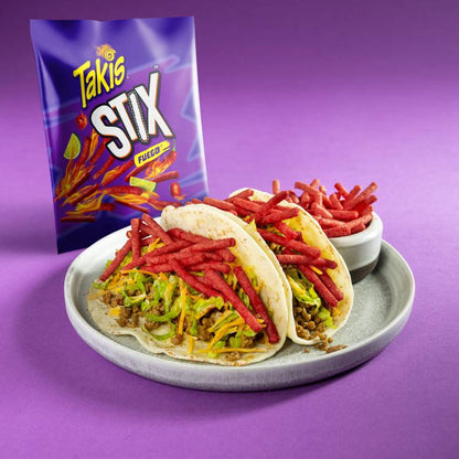 Takis Fuego Stix Spicy Corn Snack Sticks Snack Size Bag 4oz