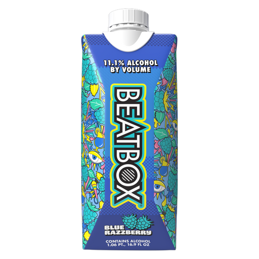 BeatBox Blue Razzberry 500ml 11.1% ABV Wine Party Punch