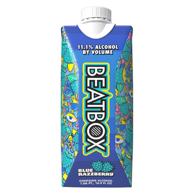 BeatBox Party Punch Blue Razz Malt Single 500ml  11.1% ABV