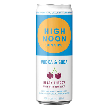 High Noon Black Cherry Vodka Hard Seltzer 4pk 12oz Cans 4.5% ABV