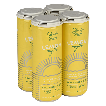Saltwater Woody Lemon Mojito 4pk 12oz Can 4.5% ABV
