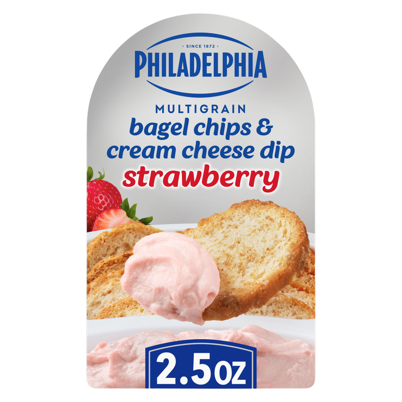 Philadelphia Strawberry Cream Cheese Dip and Bagel Chips - 2.5oz