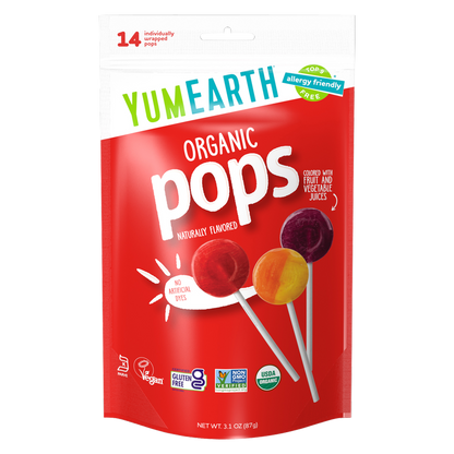 YumEarth Organic Lollipops Assorted Fruit 3oz