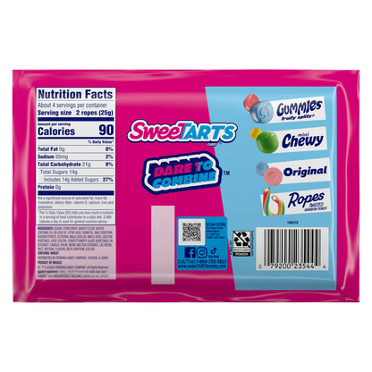 SweeTARTS Cherry Punch Ropes 3.5oz