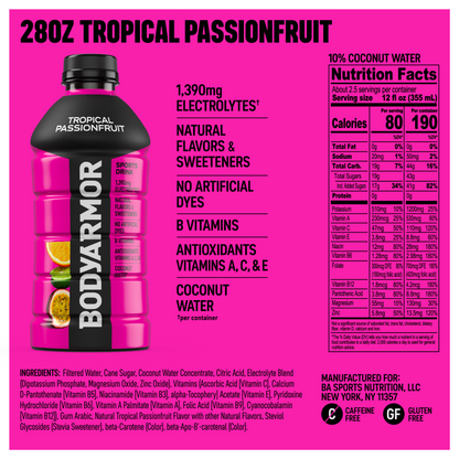 BODYARMOR Tropical Passionfruit 28oz Btl