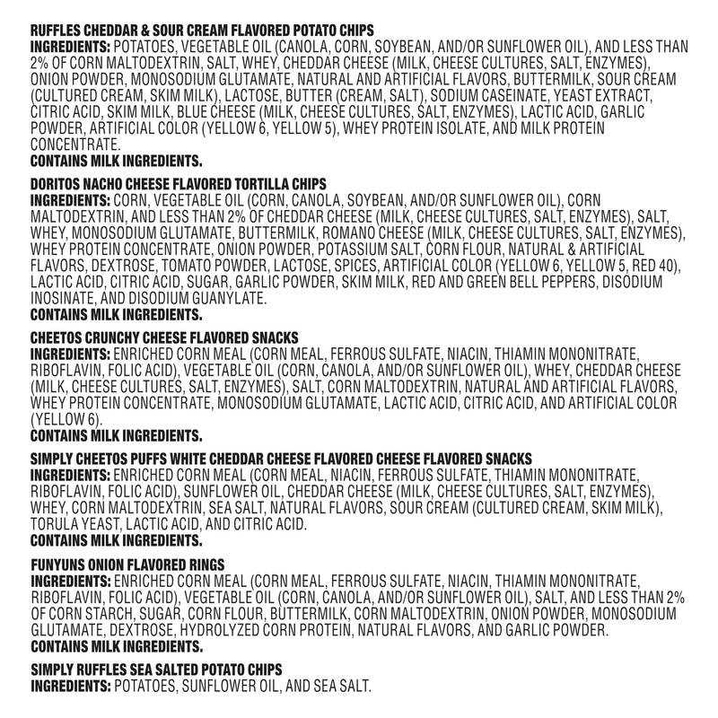 Frito Lay Snacks Variety Pack Halloween Favorites Mix 18ct