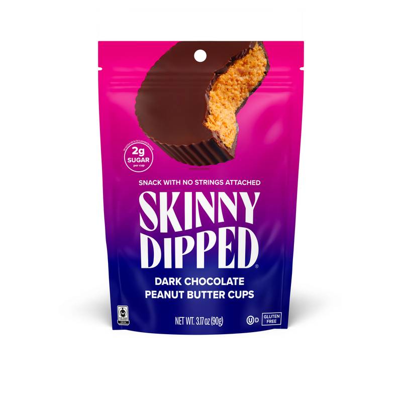 SkinnyDipped Dark Chocolate Peanut Butter Cups, 3.17oz