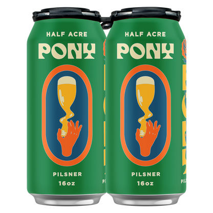 Half Acre Pony Pilsner 4pk 16oz Can
