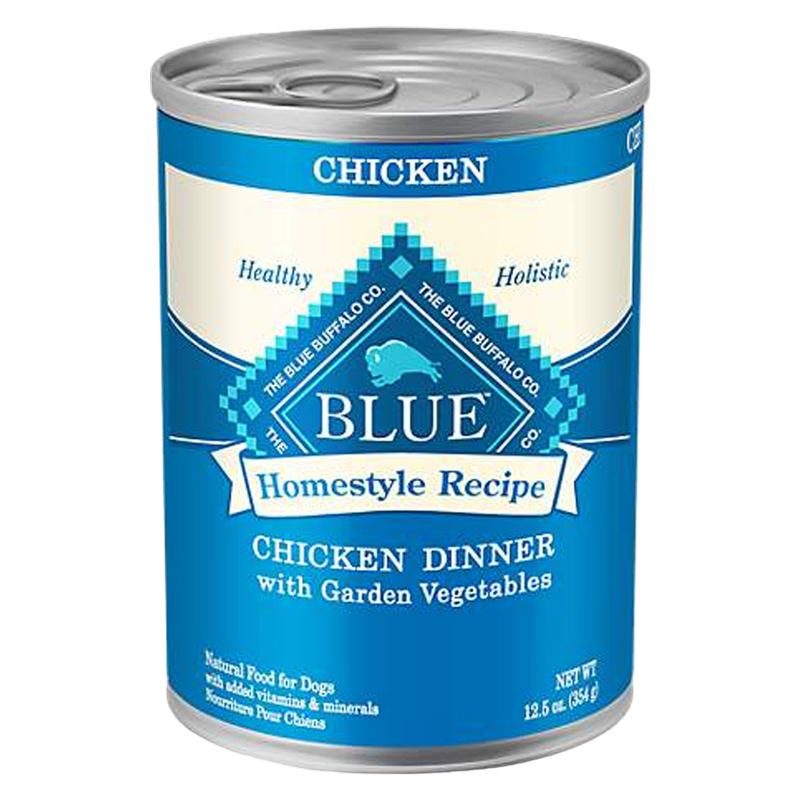 4 Ct Blue Buffalo Homestyle Recipe Chicken Dog Food 12.5oz