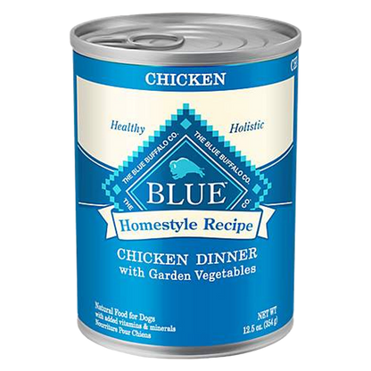 4 Ct Blue Buffalo Homestyle Recipe Chicken Dog Food 12.5oz