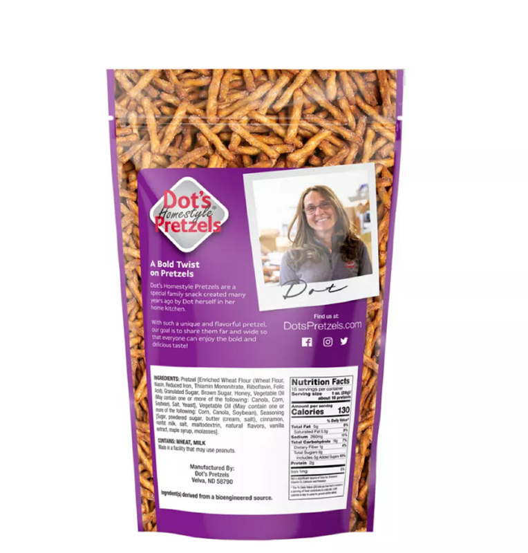 Dot's Pretzels Cinnamon Sugar 16oz.