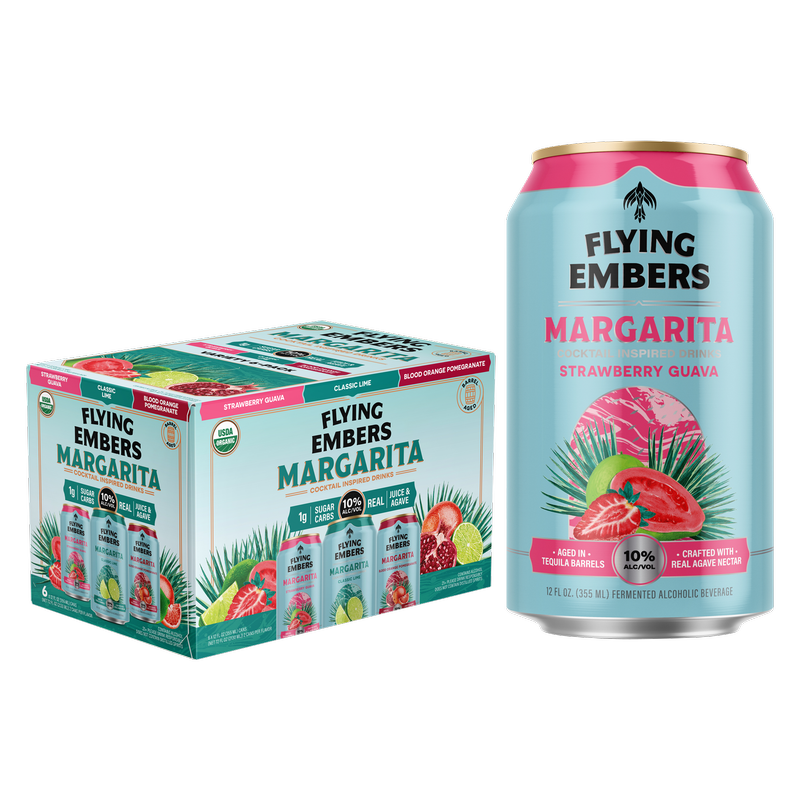 Flying Embers Organic Margarita Variety 6pk 12oz Can 10% ABV