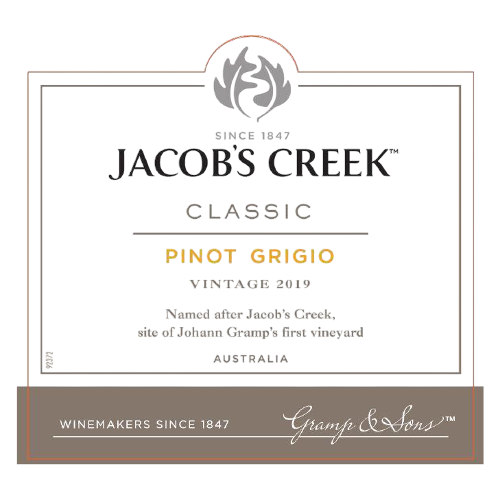Jacob's Creek Pinot Grigio 750ml