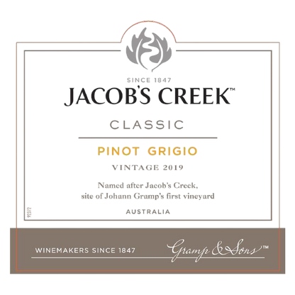 Jacob's Creek Pinot Grigio 750ml