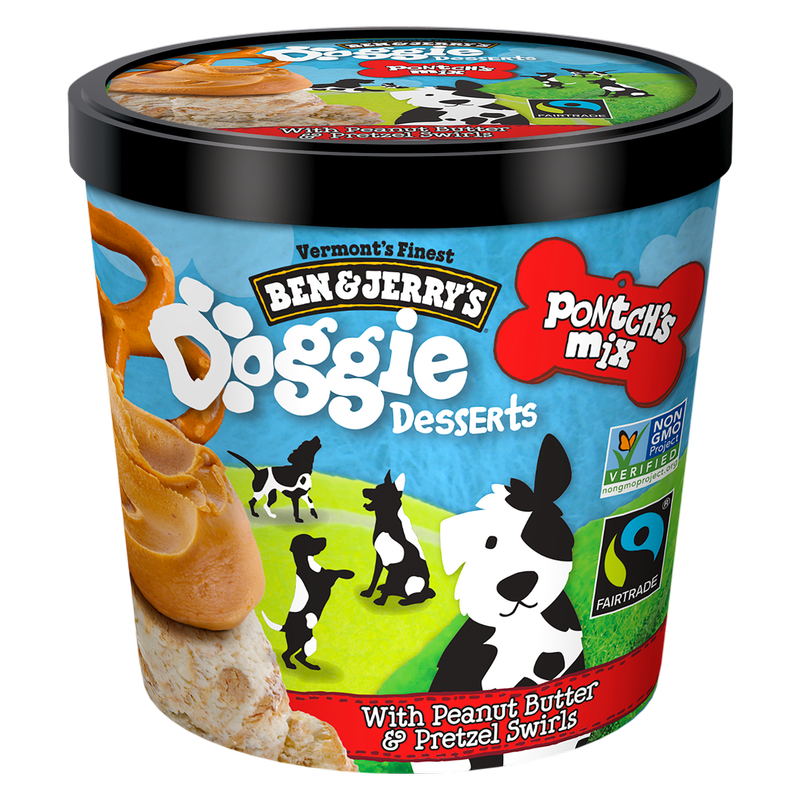 Ben & Jerry's Doggie Desserts Pontch's Mix Peanut Butter & Pretzel 4oz