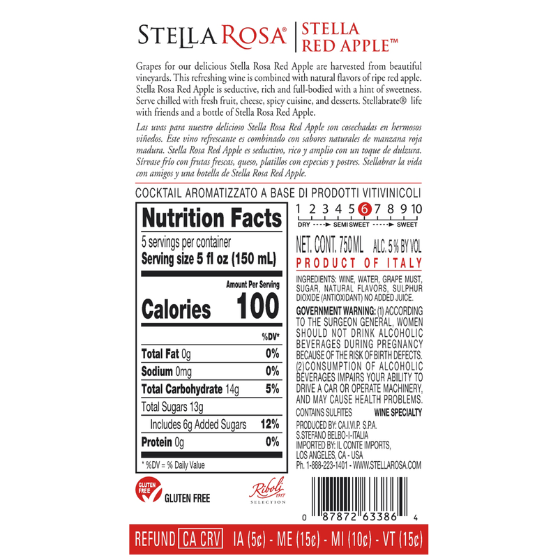 Stella Rosa Red Apple 750ml