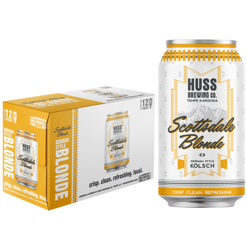 Huss Brewing Scottsdale Blonde Ale 12pk 12oz Can