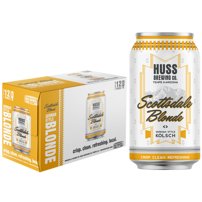 Huss Brewing Scottsdale Blonde Ale 12pk 12oz Can