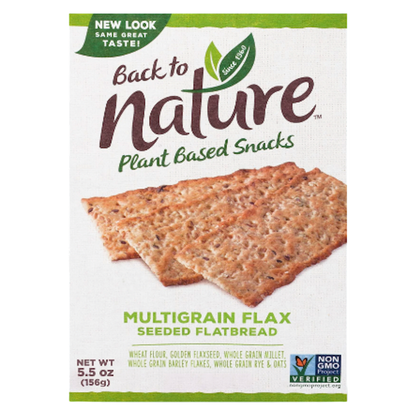 Back to Nature Multigrain Flax Seeded Flatbread Crackers 5.5oz