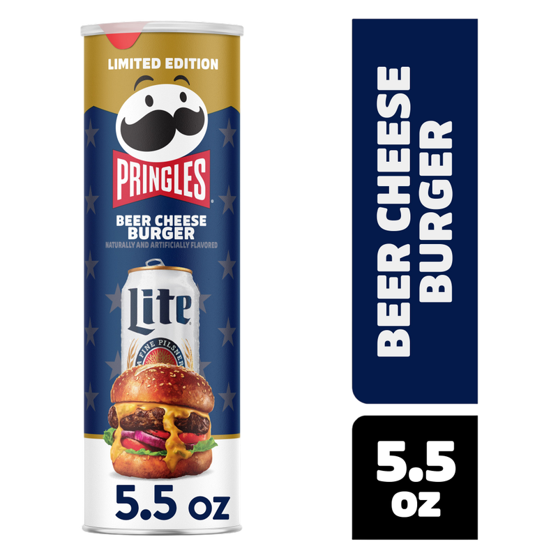 Pringles Beer Cheeseburger, 5.59 oz