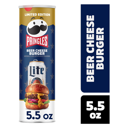 Pringles Beer Cheeseburger, 5.59 oz