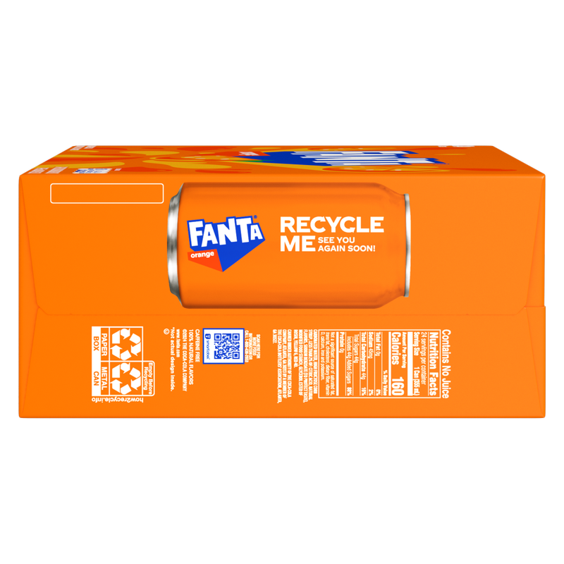 Fanta Orange Soda 12pk 12oz Can