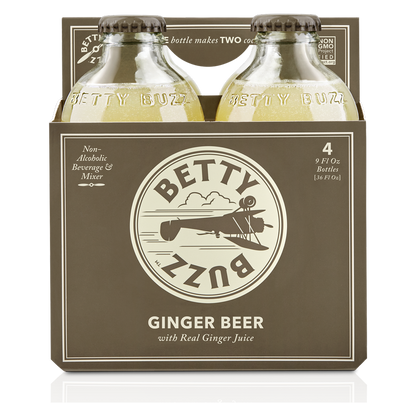 Betty Buzz Ginger Beer 4pk 9oz 4pk Btl