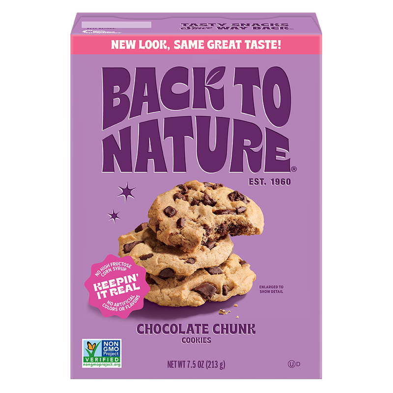 Back To Nature Chocolate Chunk Cookies, 7.5oz