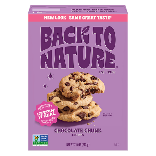 Back To Nature Chocolate Chunk Cookies, 7.5oz