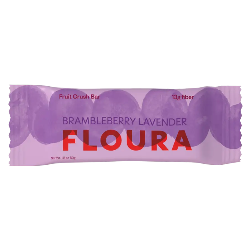 Floura Brambleberry Lavender Fruit Crush Fiber Bar, 1.8oz