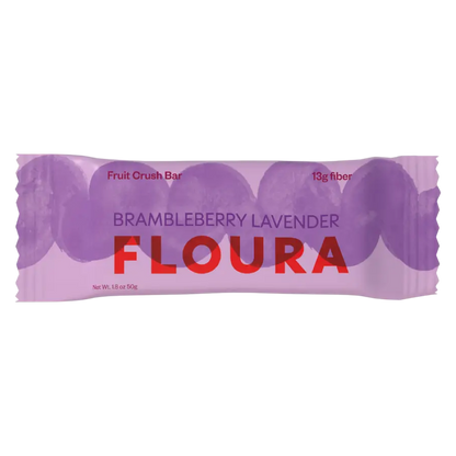 Floura Brambleberry Lavender Fruit Crush Fiber Bar, 1.8oz