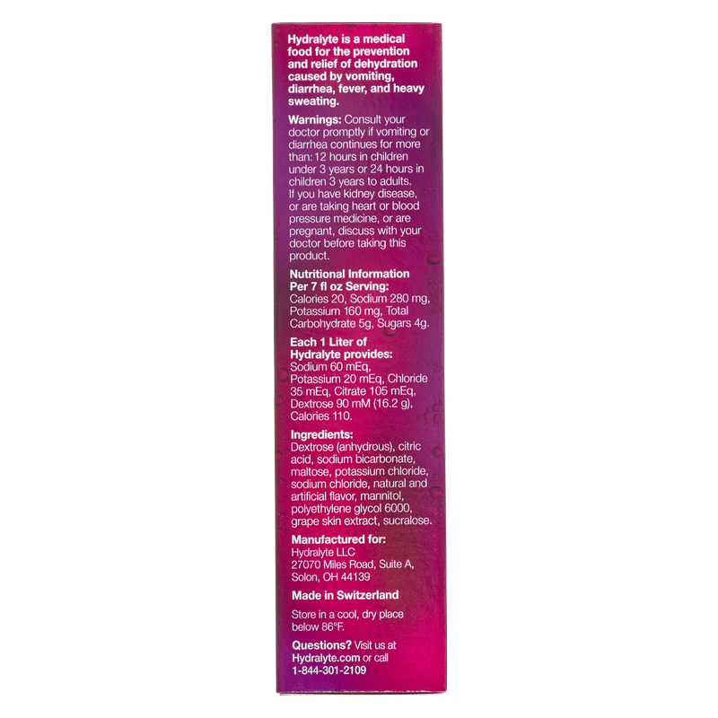 Hydralyte Berry Effervescent Electrolyte Tablets 20ct