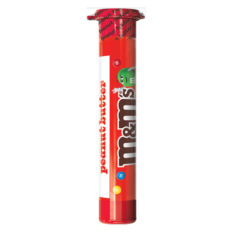 M&M'S Minis Peanut Butter Milk Chocolate Candy,  1.74 Oz Mega Tube (Packaging May Vary)