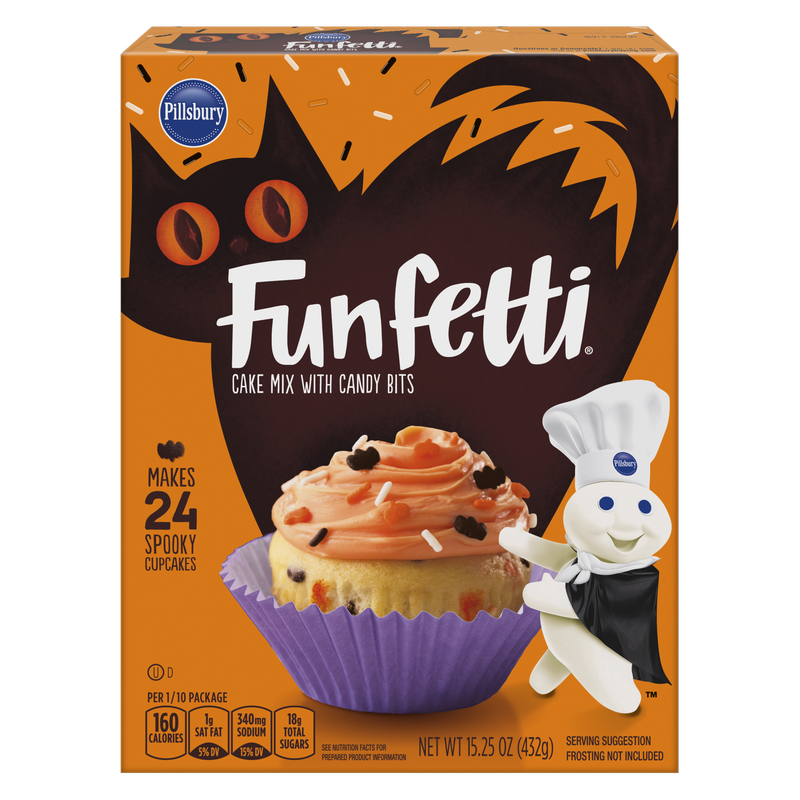 Pillsbury Funfetti Halloween Cake and Cupcake Mix 15.25oz