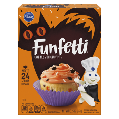 Pillsbury Funfetti Halloween Cake and Cupcake Mix 15.25oz