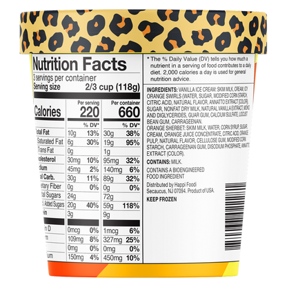 Dr. Bombay Iced Out Orange Cream Ice Cream Pint