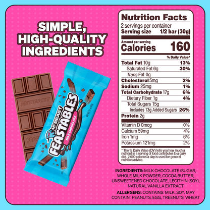 Feastables MrBeast Milk Chocolate Bar, 2.1 oz