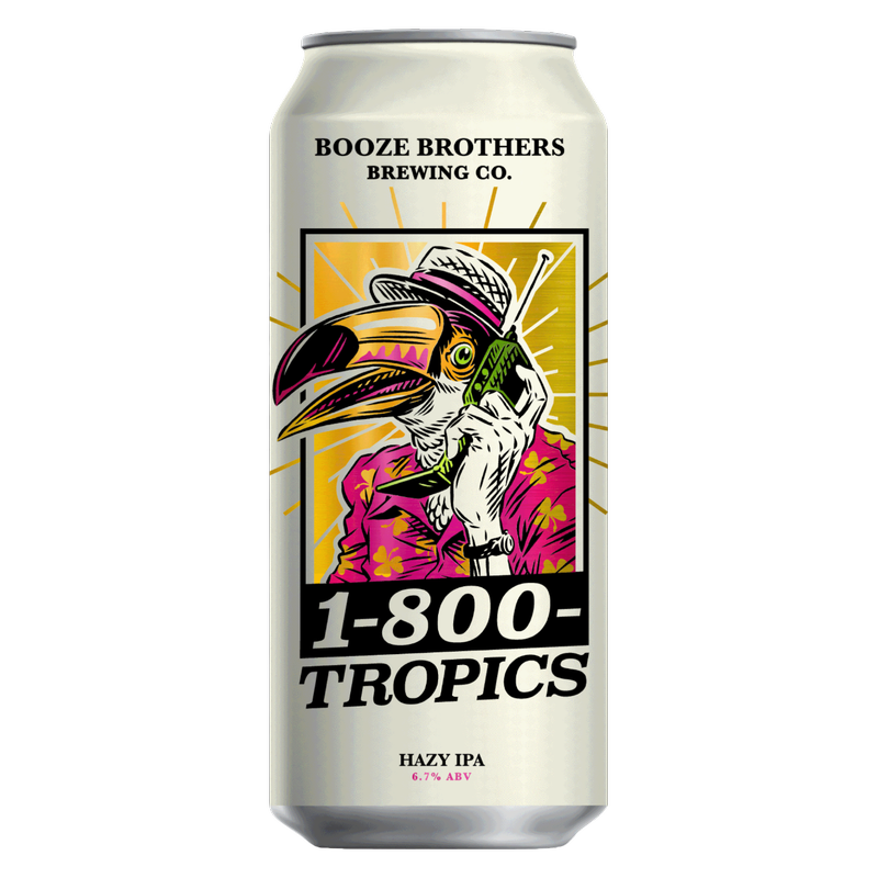 Booze Brothers Brewing 1-800-Tropics Unfiltered IPA 4pk 16oz Can