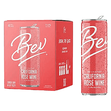 Bev Rose 4pk 250ml Can