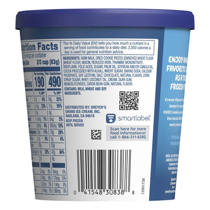 Oreo Frozen Dessert, 14oz