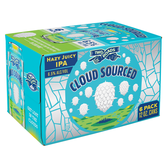 Two Roads Cloud Sourced Hazy IPA 6pk 12oz Can 6.5% ABV